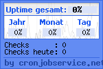 Serverchecks bei http://www.cronjobservice.net - Ihr kostenloser Cronjob- und Server&uuml;berwachungsdienst mit Uptime-Statistik f&uuml;r Ihre Homepage